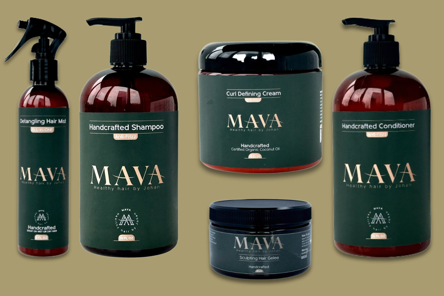 MAVA Travel Size Hair Care Kit