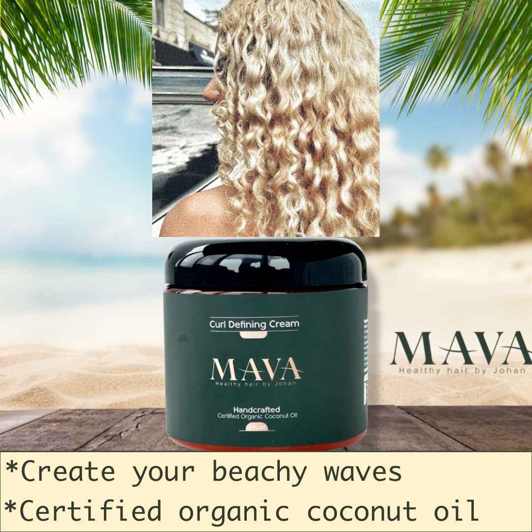 MAVA-Curl Defining Cream with Organic Coconut Oil