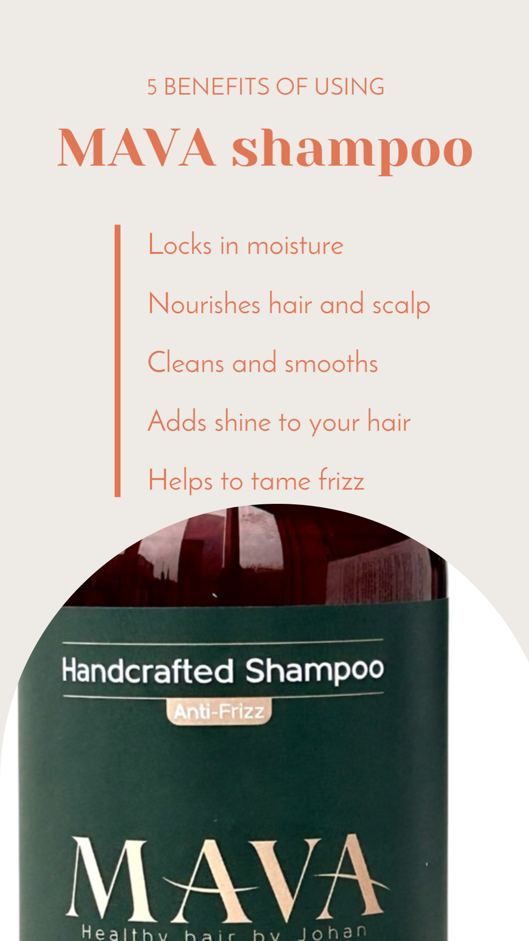 MAVA Anti-Frizz Handcrafted & Smoothing Shampoo